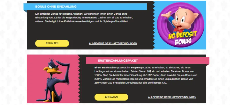 boni beep beep casino